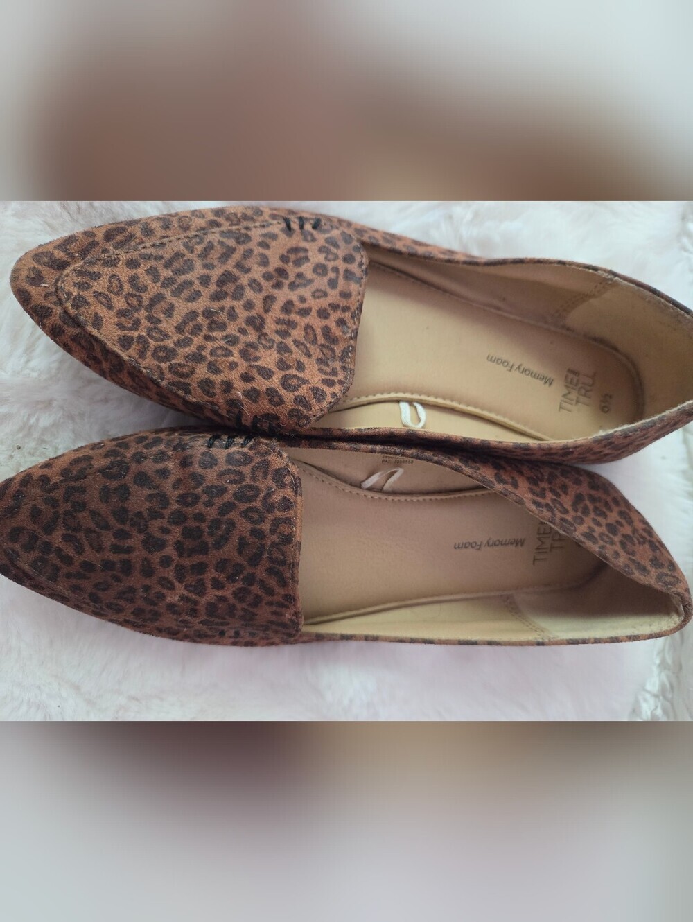 Time and Tru Leopard Print Memory Foam Loafers Size 6.5 Animal Print - Picture 5 of 8